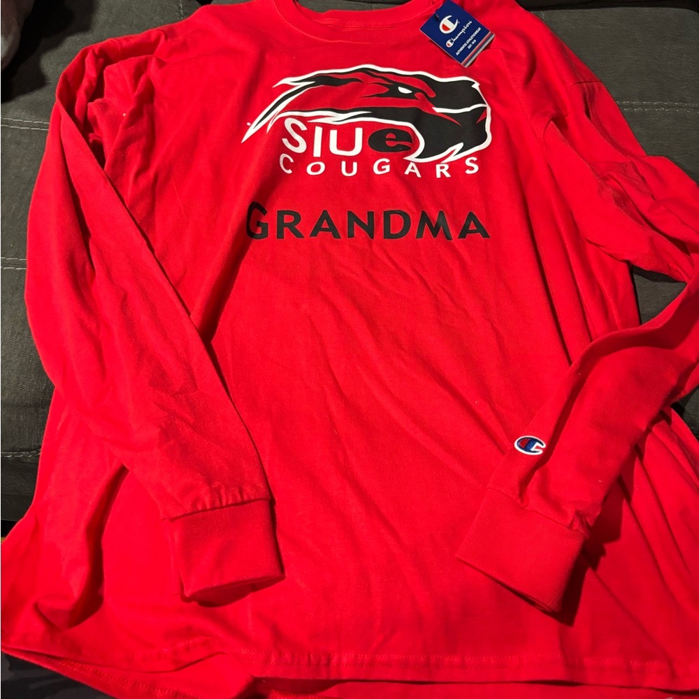 Champion Red SIUE Cougars Grandma Shirt